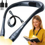 Nastavljiva LED bralna svetilka za vrat USB