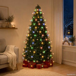 vidaXL Lučke za novoletno jelko 150 LED lučk barvne 150 cm