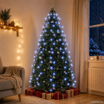 vidaXL Lučke za novoletno jelko 180 LED lučk modre 180 cm