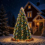 vidaXL Lučke za novoletno jelko 500 LED lučk barvne 500 cm