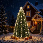 vidaXL Lučke za novoletno jelko 500 LED lučk hladno bele 500 cm
