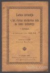 LJUBLJANA - IZVESTJE OBRTNE LESNE ŠOLE, Ivan Šubic, 1892