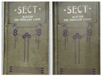 "SECT", BLÄTTER FÜR ..., 52 ZVEZKOV VEZANIH V 2 KNJIGI, 1911
