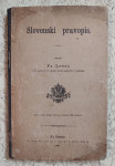 SLOVENSKI PRAVOPIS, FR. LEVEC, NA DUNAJU 1899