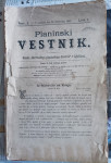 STARI IN PRVI PLANINSKI VESTNIKI, 1895/1908 - PRVI LETNIK