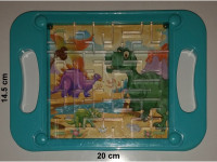 Labirint z dvema kroglicama in dvema ciljema, dim. 20 x 14.5 cm