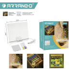 LED Svetleča Akrilna Tablica 20x20cm - Riši/Briši