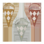 Okraski za božično novoletno jelko Božični stožci Fabelab Christmas Co