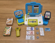 Smoby otroška blagajna s skenerjem in kalkulatorjem
