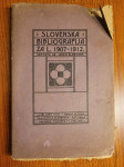 slovenska bibliografija 1907 do 1912, natisnjena 1913