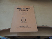 SLOVENSKA PESEM A. DOLINAR / V. SNOJ PROSVETNA ZVEZA V LJUBLJANI 1944