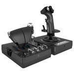 Igralna palica in plin Logitech X56 HOTAS z žičnimi kabli za računalni