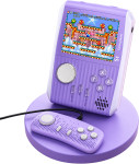 Ročna igralna konzola RetroPlay vijolične barve s 666 igrami - novo