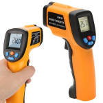 Baterijski digitalni laserski termometer z LCD do 550°C