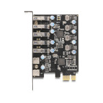 Kartica USB 5 Gbps PCI Express x1 na 5 zunanjih vrat Type-A + 2 zunanj