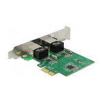 Omrežna kartica PCI Express x1 Gigabit LAN 2 x RJ45 RTL8111