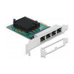 Omrežna kartica PCI Express x1 Gigabit LAN 4 x RJ45 RTL8111