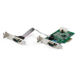 StarTech.com PCIe 2-portna serijska kartica RS-232, 16950 UART, nizkop