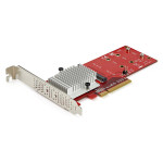 StarTech.com PEX8M2E2 adapter za 2 M.2 NVMe/AHCI SSD, PCIe 3.0 x8/x16,