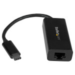 StarTech USB-C gigabitni ethernet adapter - črn - združljiv s Thunderb