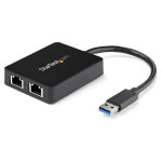 StarTech USB32000SPT USB 3.0 v dvojni gigabitni LAN adapter z USB prik
