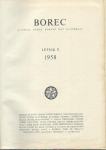Borec; letnik X, 1958