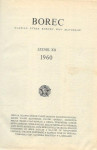 Borec; letnik XII, 1960