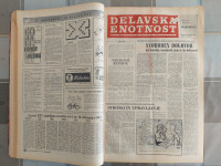 STAR ČASOPIS DELAVSKA ENOTNOST,L.1963,VEZAN V VELIKO KNJIGO,770 STRANI