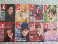 STARE MODNE REVIJE FUR SIE,LETNIK 1968,1969,1970,MODA,KROJI,22 REVIJ