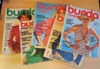 Vintage magazine Burda Stare revije Burda z kroji letnik  1975, 1977..