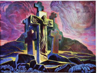 Ernst Fuchs Montserrat, uokvirjena