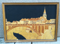 KRANJ SLIKA SLAMNATA LEPLJENKA Z OKVIRJEM