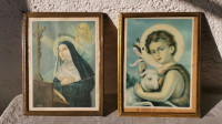 Posvetni podobi v okvirju naprodaj, 2 kom