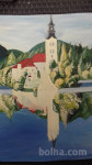 SLIKA BLED 45 X 55 BREX OKVIRJA CENA 25,5 EUR TEL 070 604 547
