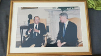 Slika Dr.Janez Drnovšek in Bill Clinton