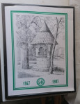 SLIKA grafika v lepem okvirju brez stekla 36 x 45 cm