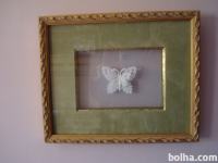 Čipka slika metulja Burano Italija