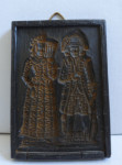 Slika, obešanka izrezljana/odtisnjena  v vosku velikost 18,5 x 13 cm