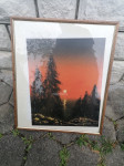 SLIKA plakat v lepem okvirju s steklom 52 x 62 cm