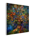 Slika na platnu - Energijski simboli obilja