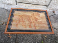 SLIKA iz slame v okvirju s steklom 41 x 29 cm