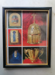 SLIKA v lepem debelem okvirju s steklom 24 x 30 cm