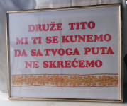 SLIKA v lepem kovinskem okvirju s steklom 51 x 41 cm