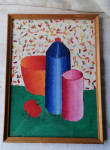SLIKA v lepem okvirju s steklom 27 x 36 cm