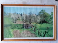 SLIKA v lepem okvirju s steklom 40 x 27 cm