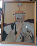 SLIKA v lepem okvirju s steklom 43 x 53 cm