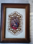 SLIKA v širokem okvirju s STEKLOM 23 x 31 cm