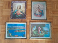 Starinske nabožne slike z okvirji