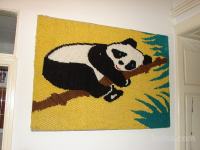 tapiserija -panda -zelo zanimiva-ročno delo