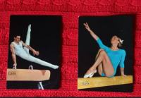 Vstopnica za prvenstvo, iz 70-ih let in razglednici, gimnastika